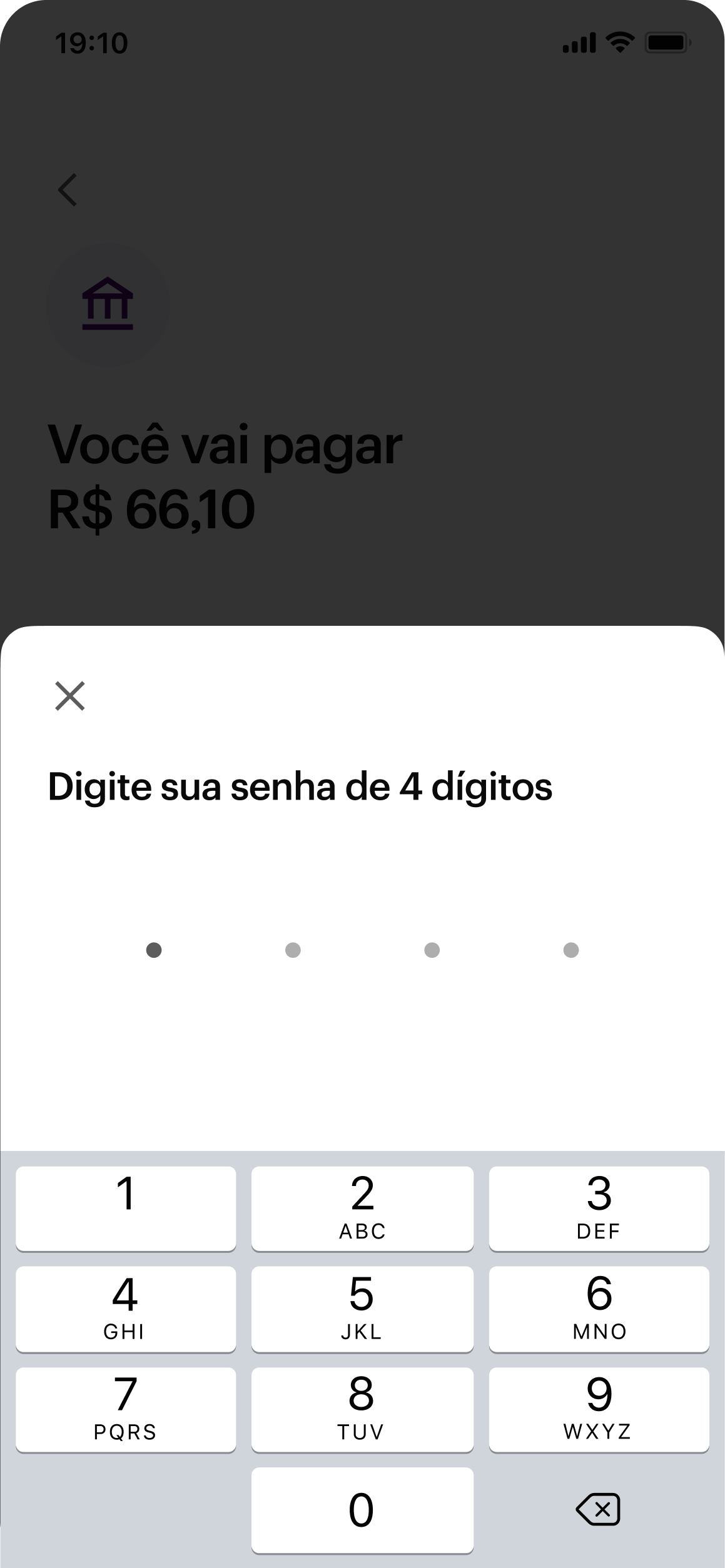 Confirmação de senha
